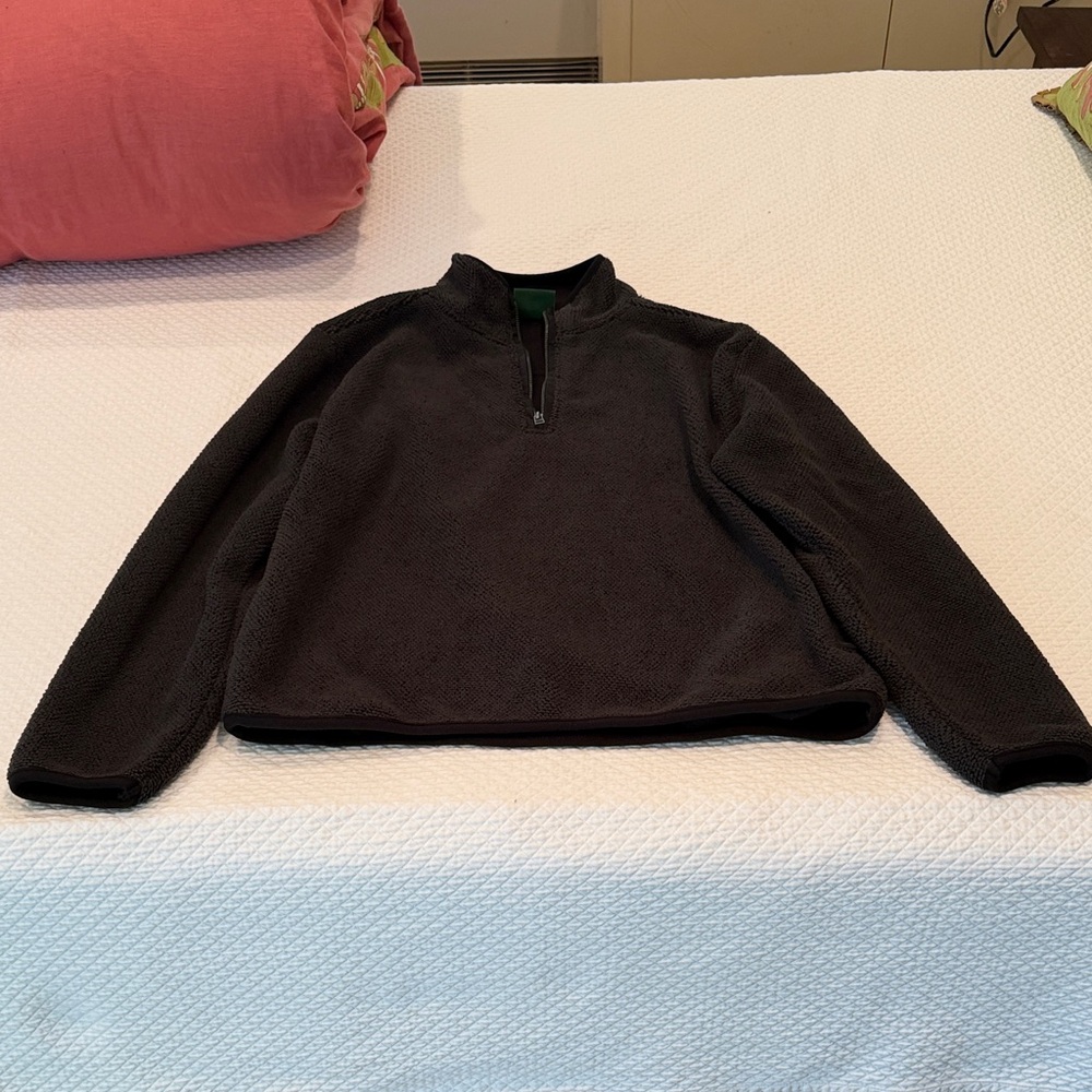 Men's Charcoal Zip-Up Sweater